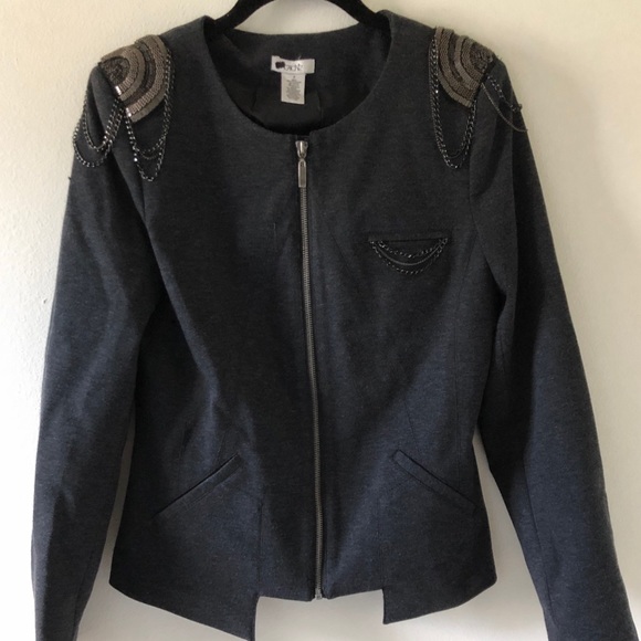 Cache Jackets & Blazers - Caché | Mini moto jacket | Chain hardware | 6